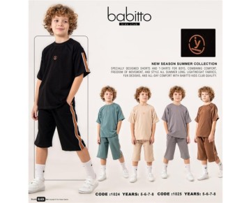 9/12 YAŞ-01025-KOLU VE ŞORTU ŞERİTLİ TAKIM