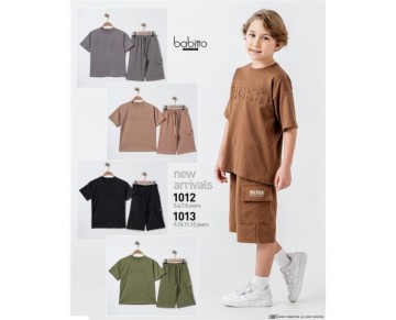 5/8 YAŞ-01012-BOSS BASKILI ERKEK TAKIM