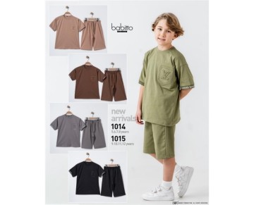 9/12 YAŞ-01015-LOUIS VUITTON BASKILI ERKEK TAKIM