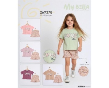 2/5 YAŞ-269378-LOVE BASKILI TAKIM