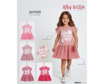 2/5 YAŞ-269350-COOL DAYS BASKILI ELBİSE