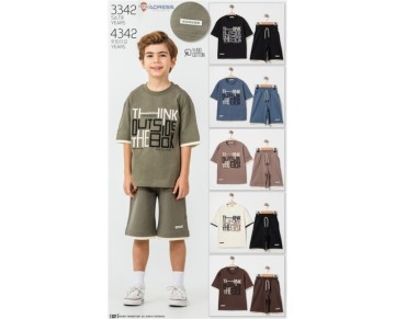 5/8 YAŞ-3342-3 LU GOMLEKLI TAKIM