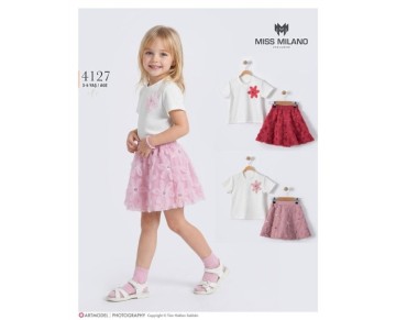 3/6 yaş 4127-ZAMBAK ETEKLI TAKIM