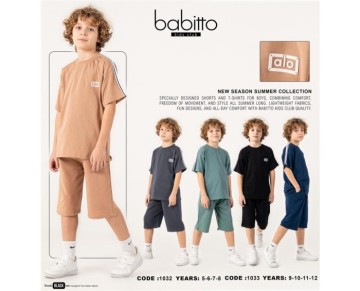 5/8 YAŞ-01032-ALO BASKILI OMUZDAN ŞERİTLİ ERKEK TAKIM