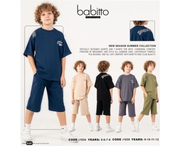 9/12 YAŞ-01035-ÖNÜ VE OMUZU BASKILI ERKEK TAKIM