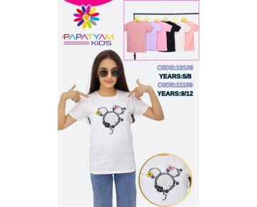 5/8 YAŞ-10109-BASKILI TISORT