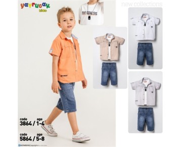 1/4 YAŞ-3864-YAZLIK 3 LÜ TAKIM
