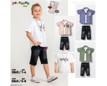 5/8 YAŞ-5865-YAZLIK 3 LÜ TAKIM