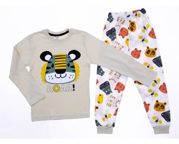 7/10 YAŞ 7015-TIGER ROAR 4LÜ PİJAMA TAKIM