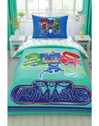 Taç Lisanslı PJ Mask Move Tek Kişilik Nevresim Takımı