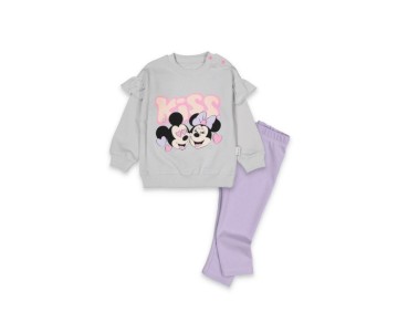 6/24 AY 1262 MEVSİMLİK KISS BASKILI KIZ BEBEK TAKIM