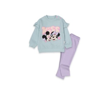 6/24 AY 1262 MEVSİMLİK KISS BASKILI KIZ BEBEK TAKIM