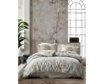 Cotton Box Çift Kişilik Saten Nevresim Takımı Terry Bej