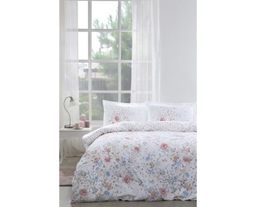 Özdilek Çift Kişilik Ranforce Nevresim Takımı Visterya Beyaz