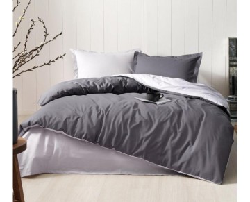 Özdilek Çift Kişilik Ranforce Nevresim Takımı Colormix Antrasit Gri