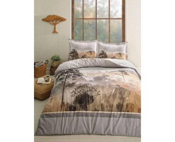 Özdilek Çift Kişilik Ranforce Nevresim Takımı Scenery Gri