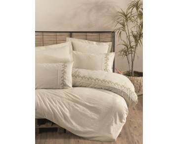Cotton Box Cotton Keten Çift Kişilik Nevresim Takımı Darian