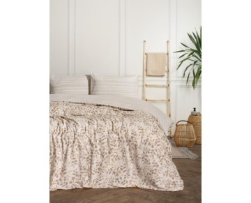 Cotton Box Flanel Nevresim Takımı Çift Kişilik Roof Yeşil