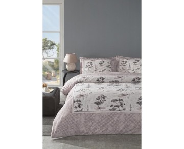 Özdilek Çift Kişilik Ranforce Nevresim Takımı Toile de Jouy Pudra