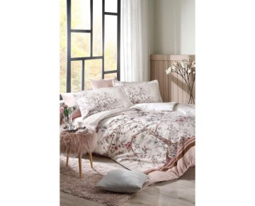 Özdilek Tek Kişilik Ranforce Nevresim Takımı Albero in Fiore Pudra