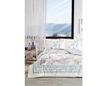 Özdilek Çift Kişilik Ranforce Nevresim Takımı Flor Bohemia Lila