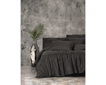 Cotton Box Çift Kişilik Smart Bambu Saten Nevresim Takımı Siyah