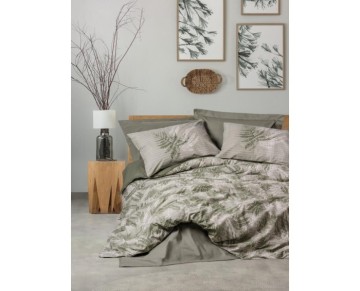 Cotton Box Dual Tek Kişilik Nevresim Takımı Frond Haki