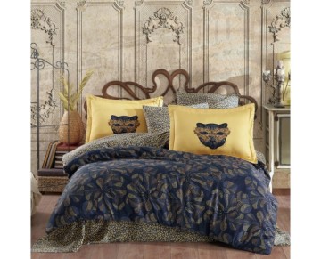 Hobby Çift Kişilik Saten Nevresim Caprice Sarı