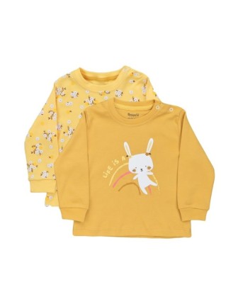 3/18 AY 16323 4 Beden 2'in 1 Pack Kız Flower Garden Sweat