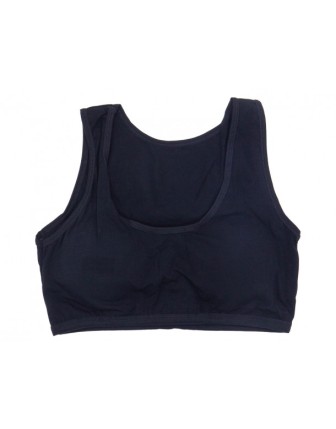 10/15 YAŞ 9038 KIZ GENİŞ ASKI DÜZ RENK SİYAH BÜSTİYER