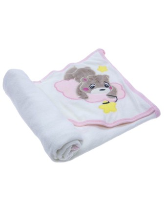 BULUT USTUNDE AYI VE YILDIZ NAKISLI HAVLU