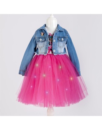 3/6 YAŞ  9113  MİNİE ISIKLI ELBİSE